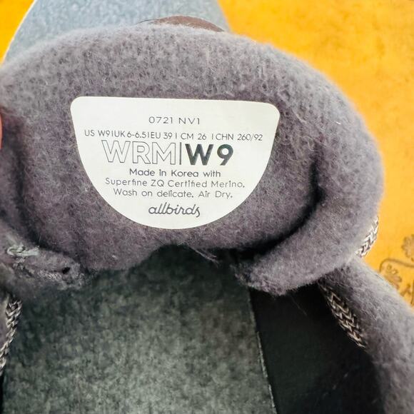 Allbirds Womens Wool Runners Grey ZQ Merino Classic Sustainable Sneakers EU39 - Picture 11 of 14